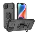 thumbnail image 1 of Decase Rugged Cover for Apple iPhone 15 With 360° Ring Kickstand & Slide Camera Protector,Heavy Duty Dual Layer Hybrid Anti-Scratch Shockproof Case,for iPhone 15 - Black, 1 of 6