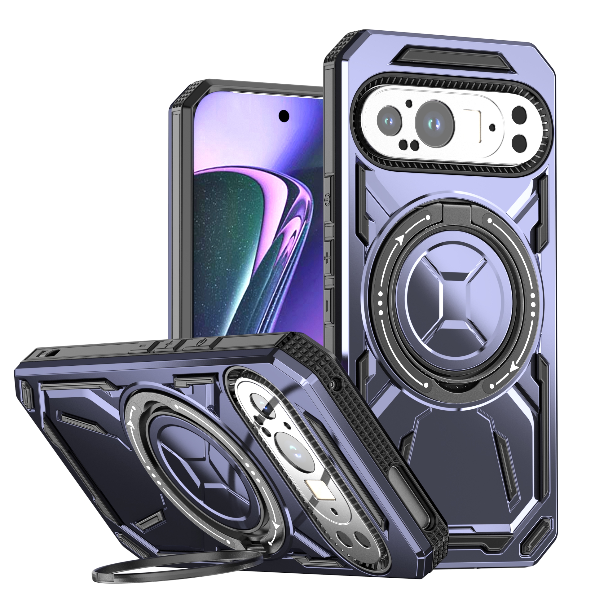 Decase Rugged Kickstand Case for Google Pixel 9 Pro XL,Shockproof Hard ...