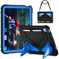 thumbnail image 1 of Decase Rugged Kids Protective Case for Apple iPad 11th(A16) Gen 2025/10th Gen 2022, Shockproof 3-Layers Heavy Duty Rugged Kickstand Protection Case with Shoulder Strap , D, 1 of 7