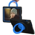 thumbnail image 1 of Decase Rugged Tablet Case Compatible with iPad 10th Generation 2022 10.9 Inch,Kids Friendly Hybrid Shockproof Cover with 360 ° Rotating Ring Handle Grip Stand for Apple iPad 10th,Black, 1 of 5