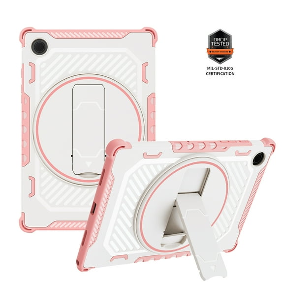 Decase Rugged Tablet Shell for Samsung Galaxy Tab A8 10.5 inch 2022 Model SM-X200/X205/X207,Heavy Duty Shockproof Drop Proof Protection Cover with Kickstand for Samsung Galaxy Tab A8,Pink
