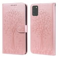 thumbnail image 1 of Decase for Samsung Galaxy A03S (US Version) Embossed Wallet Card Holder PU Leather Foio Flip Case Kickstand Magnetic Closure Phone Case Compatible with Galaxy A03S, Pink, 1 of 7