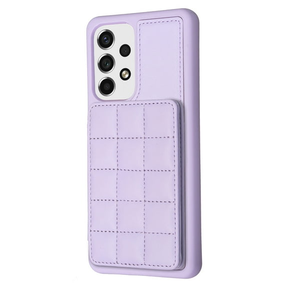 Decase for Samsung Galaxy A13 4G Magnetic Back Wallet Card Pockets Phone Case, Shockproof PU Leather Kickstand Card Holder Slots Flip Folio Protective Cover, purple