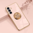 thumbnail image 1 of Decase for Samsung Galaxy A13 Case for Women Girls TPU 360 Rotation Ring Stand Cases with Stand Glitter Plating Edge Work with Magnetic Mount Slim Luxury Cover, Light Pink, 1 of 9
