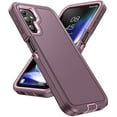 thumbnail image 1 of Decase for Samsung Galaxy A14 5G Case,Heavy Duty Protection Case Hybrid 3 in 1 Shockproof Anti-Scratched Hard Cover+Soft Rubber Rugged Durable Bumper for Samsung Galaxy A14 5G, Purple, 1 of 8
