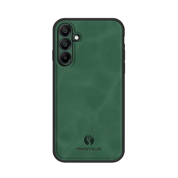 Decase for Samsung Galaxy A16 5G, TPU and Suede PU Leather Case, Anti-Vibration Anti-Slip Ultralight Luxury Case for Samsung Galaxy A16 5G, for Men Women,Darkgreen