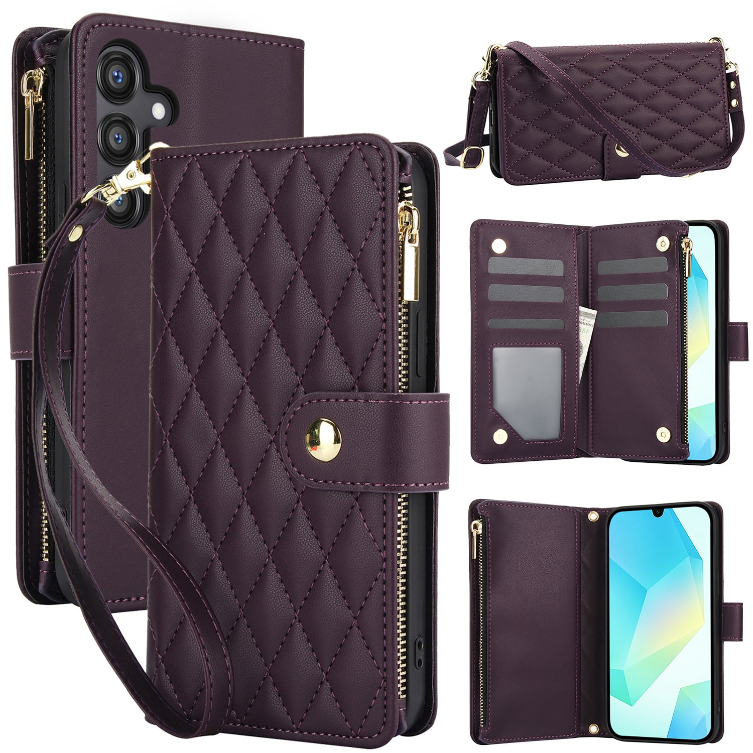 Decase for Samsung Galaxy A16 5G Wallet Phone Case with Crossbody ...