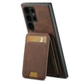 thumbnail image 1 of Decase for Samsung Galaxy A24 Magnetic Wallet Case with Credit Card Slot Holder,Flip PU Leather Stand,Slim Shockproof Anti-Scratch Drop Proof Durable Wallet Phone Case Cover,Brown, 1 of 8