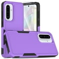 thumbnail image 1 of Decase for Samsung Galaxy A36 5G Case, Shockproof Heavy Duty Hybrid Protection Hard PC Shell Flexible TPU Bumper, Military Grade Drop Proof Durable Protective Case with Screen Protector,Purple, 1 of 5