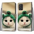 thumbnail image 1 of Decase for Samsung Galaxy A53 5G Wallet Case 3D Premium PU Leather with Card Holder Kickstand Wrist Strap Magnetic Closure Shockproof Flip Case for Galaxy A53 5G,Cute Cat, 1 of 4