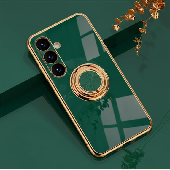 Decase For Samsung Galaxy A54 5G Slim Case with Ring Holder, Shockproof Slim Kickstand Magnetic Cover,Support Wireless Charging,Non-Slip Protective Phone Case Cover For Women Girls Man, Darkgreen