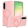 thumbnail image 1 of Decase for Samsung Galaxy A56 5G Rugged Case,Magnetic Invisible Stand,Compatible with Mag-Safe,Shockproof Slim Translucent Matte Anti-Slip Cover for Women Men,Pink, 1 of 6