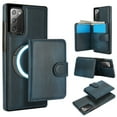 thumbnail image 1 of Decase for Samsung Galaxy Note 20 Flip PU Leather Back Cover with 2-in-1 Detachable Magnetic Wallet with 5 Card Slots Compatible Mag-Safe and RFlD Blocking Kickstand & Wireless Charging,Blue, 1 of 6