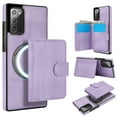 thumbnail image 1 of Decase for Samsung Galaxy Note 20 Flip PU Leather Back Cover with 2-in-1 Detachable Magnetic Wallet with 5 Card Slots Compatible Mag-Safe and RFlD Blocking Kickstand & Wireless Charging,Purple, 1 of 6