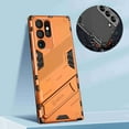 thumbnail image 1 of Decase for Samsung Galaxy S22 Ultra Case with Stand, Hybrid Dual Layer Heavy Duty Military Grade Armor Defender [Sleek Touch] Protective Phone Cover For Galaxy S22 Ultra, Orange, 1 of 7
