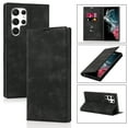 thumbnail image 1 of Decase Samsung Galaxy S22 Ultra Wallet Case with RFID Blocking Card Slots Stand Magnetic Closure, Protective PU Leather Shockproof TPU Flip Cover for Samsung S22 Ultra 6.8 inch,Black, 1 of 10