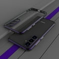 thumbnail image 1 of Decase for Samsung Galaxy S23 FE Aluminium Alloy Bumper Frame Case,with Camera Lens Protector,Rugged Shockproof Metal Frame Drop Proof Phone Frame Case,(No BACK COVER),Purple, 1 of 2