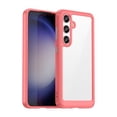 thumbnail image 1 of Decase for Samsung Galaxy S23 FE Case,Slim Rugged Shockproof Anti-Scratch Soft TPU Bumper Anti-Fall Lightweight Hybrid Crystal Clear Back Cover Case,Red, 1 of 8