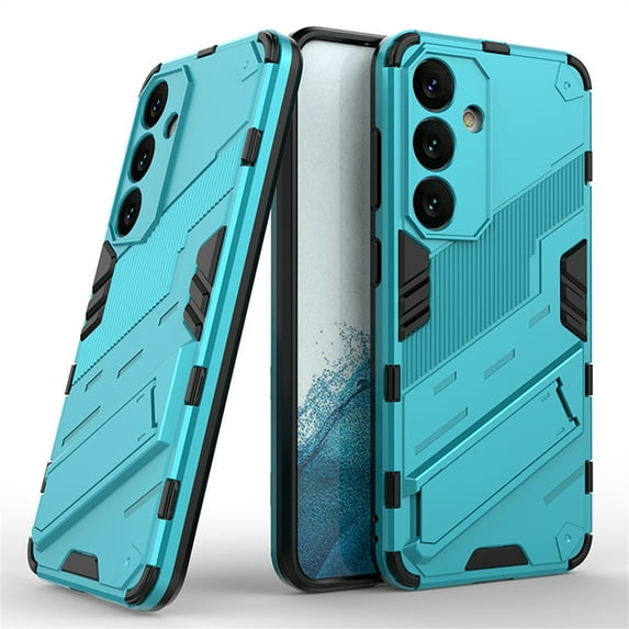 Decase for Samsung Galaxy S23 Military Grade Protection Case,Built-in Invisible Foldable Kickstand,Shockproof Scratch Resistant Anti-Fingerprint Slim Ultra Phone Back Cover,Blue