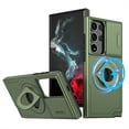 thumbnail image 1 of Decase for Samsung Galaxy S23 Military Grade Protection Case,Compatible with MagSafe,Built-in Rotation Ring Holder Stand,with Slide Camera Lens Protector,Slim Anti-Scratch Shockproof Cover,Olivegreen, 1 of 6