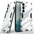 thumbnail image 1 of Decase for Samsung Galaxy S23 Plus Military Grade Protection Case,Built-in Invisible Foldable Kickstand,Shockproof Scratch Resistant Anti-Fingerprint Slim Ultra Phone Back Cover,Silver, 1 of 9