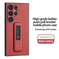 thumbnail image 1 of Decase for Samsung Galaxy S23 Plus with Push-pull Kickstand Phone Case,Camera Lens Protector,Slim PU Leather Shockproof Skin-Friendly Stain-Resistant Drop Proof Protective Case,Red, 1 of 8