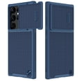 thumbnail image 1 of Decase for Samsung Galaxy S23 Ultra Case with Camera Cover [Biult-in Torsion Spring] Case with Slide Camera Protection, Nylon Fiber Shockproof Cover for Samsung Galaxy S23 Ultra 5G 6.8", Blue, 1 of 9