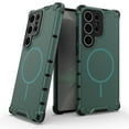 thumbnail image 1 of Decase for Samsung Galaxy S23 Ultra Mag-Safe Case,Military-Grade Drop Protection,Built-in Magnet,Heat Dissipation Back Cover,Support Wireless Charging,Shockproof Rugged PC+TPU Bumper Case,Darkgreen, 1 of 8