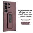 thumbnail image 1 of Decase for Samsung Galaxy S23 Ultra with Push-pull Kickstand Phone Case,Camera Lens Protector,Slim PU Leather Shockproof Skin-Friendly Stain-Resistant Drop Proof Protective Case,Winered, 1 of 8