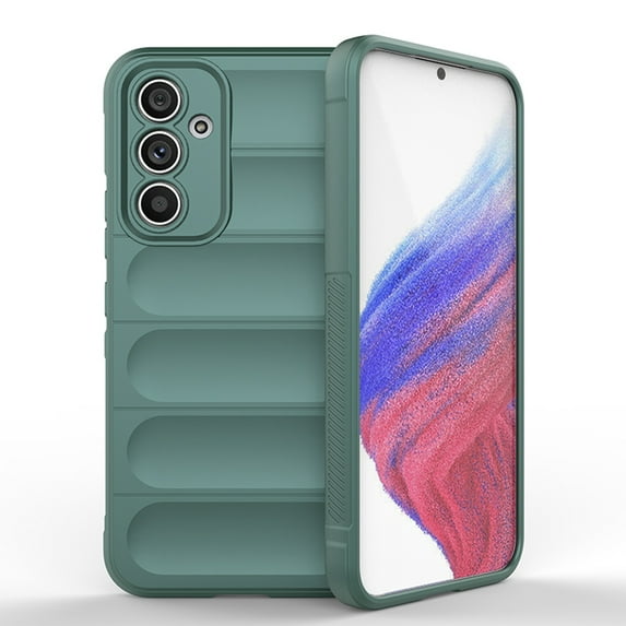 Decase for Samsung Galaxy S23 Ultra,Samsung S23 Ultra Rugged Case Matte Skin-Feel Cover Soft TPU Drop Protection Shockproof Lightweight Rubber Anti-Scratch Phone Shell - darkgreen