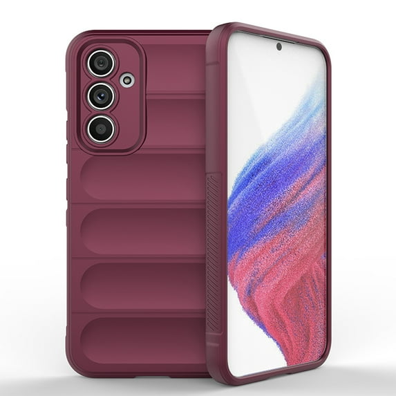 Decase for Samsung Galaxy S23 Ultra,Samsung S23 Ultra Rugged Case Matte Skin-Feel Cover Soft TPU Drop Protection Shockproof Lightweight Rubber Anti-Scratch Phone Shell - winered
