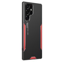 Decase for Samsung Galaxy S24 2024 New,Galaxy S24 Hybrid Case Hard Metal Back & Soft TPU Ultra Thin Slim Phone Shell Anti-Scratch Lightweight Cover,for Samsung Galaxy S24 - Red