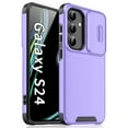 thumbnail image 1 of Decase for Samsung Galaxy S24 Case Compatible with Mag-safe, PC+TPU Back Cover Magnetic Case with Slide Camera Cover, Slim Case for Samsung Galaxy S24 6.2 inch,Purple, 1 of 8