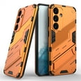 thumbnail image 1 of Decase for Samsung Galaxy S24 Military Grade Protection Case,Built-in Invisible Foldable Kickstand,Shockproof Scratch Resistant Anti-Fingerprint Slim Ultra Phone Back Cover,Orange, 1 of 9