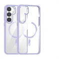 thumbnail image 1 of Decase Samsung Galaxy S24 Military Grade Protection Case,Compatible with MagSafe,Slim Shockproof Anti-Scratch Crystal Transparent Non-Yellowing Anti-Fingerprint PC Back Cover Case,Lightpurple, 1 of 8