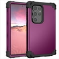 thumbnail image 1 of Decase for Samsung Galaxy S24 Military Grade Protection Case,Hybrid Rugged Shockproof Anti-Scratch PC Bumper Triple-Layer Protector Phone Case Hard Back Cover,Purple, 1 of 8