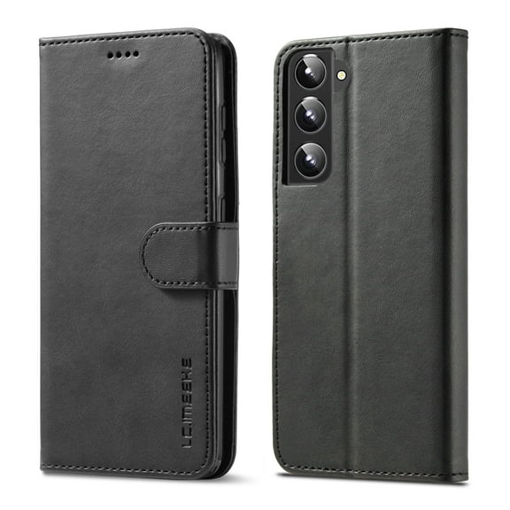 Decase for Samsung Galaxy S24 Plus Wallet Case with Credit Card Holder,Rugged Shockproof Flip Premium PU Leather Stand,Drop Proof Anti-Scratch Magnetic Clasp Full Body Protection Case,Black