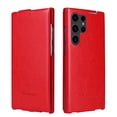 thumbnail image 1 of Decase for Samsung Galaxy S24 Premium Flip PU Leather Case,Slim Retro Full Body Protection Rugged Shockproof Anti-Drop Protective Phone Case Compatiable with Galaxy S24,Red, 1 of 5