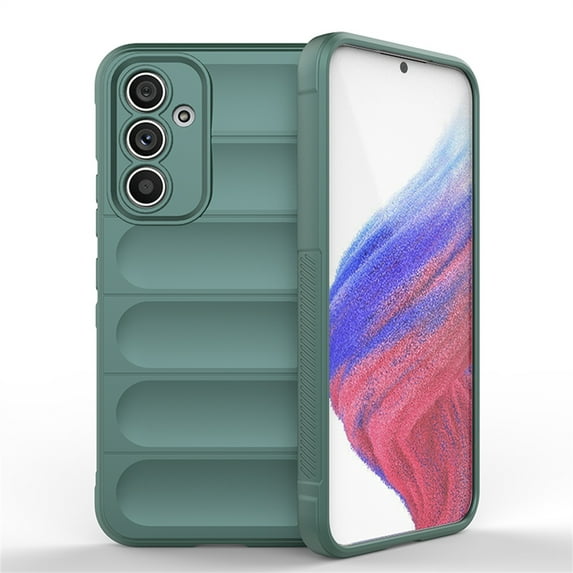 Decase for Samsung Galaxy S24 Support Wireless Charging Case,Drop Protection Scratch Resistant,Soft Touch Slim Shockproof Lightweight Non-Slip Protective Phone Case Cover,Darkgreen