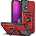 thumbnail image 1 of Decase for Samsung Galaxy S24 Ultra Case with Tempered Glass Screen Protector,Heavy Duty Full Body Military Grade Shockproof Phone Case Slide Camera Lens Protector Cover for Galaxy S24 Ultra,Red, 1 of 10