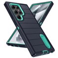 thumbnail image 1 of Decase for Samsung Galaxy S24 Ultra,Hybrid Protective Case [Hard PC + Soft TPU] Cover with Hidden Kickstand,Military Grade Shockproof Phone Case for Galaxy S24 Ultra,Darkblue+Mint, 1 of 9