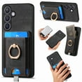 thumbnail image 1 of Decase for Samsung Galaxy S24 Ultra Wallet Case Support Wireless Charging,Detachable Magnetic  2-in-1 PU Leather Ring Kickstand Case Card Slots Mag-Safe Phone Shell for Galaxy S24 Ultra,Black, 1 of 11