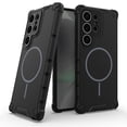thumbnail image 1 of Decase for Samsung Galaxy S25 Mag-Safe Case,Military-Grade Drop Protection,Built-in Magnet,Heat Dissipation Back Cover,Support Wireless Charging,Shockproof Rugged PC+TPU Bumper Case,Black, 1 of 8