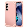 thumbnail image 1 of Decase for Samsung Galaxy S25 Phone Case,Shockproof Three Layer Heavy Duty Soft Silicone Rubber Bumper+Hard Plastic Hybrid Protective Case for Samsung Galaxy S25,Rosegold, 1 of 7