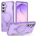 thumbnail image 1 of Decase for Samsung Galaxy S26+ Magnetic Kickstand Phone Case,Slim Rugged PC Back+TPU Bumper Shockproof Cover,Compatible with Mag Safe Car Mount Holder,Purple, 1 of 4