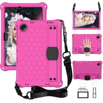 Decase for Samsung Galaxy Tab A11 Plus 11" (2025)/Tab A9 Plus 11" (2023) Tablet Case for Kids,Rugged Lightweight EVA & PC Shockproof Cover with Shoulder Strap for A11 /A9 ,Rose