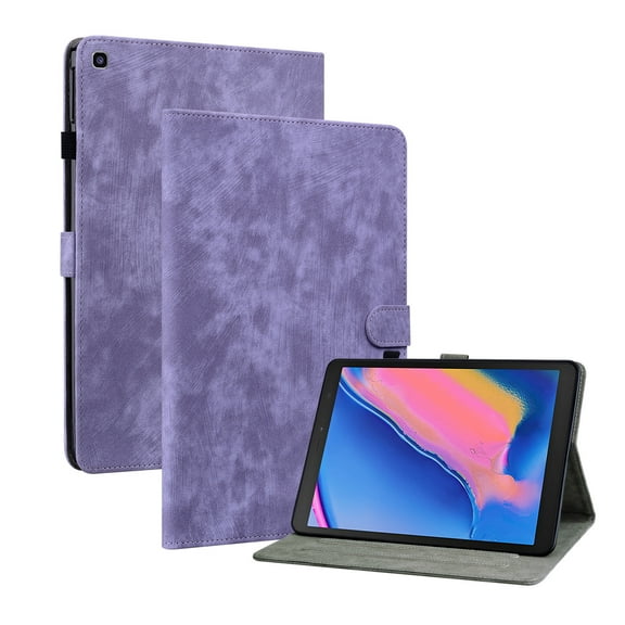 Decase for Samsung Galaxy Tab A8 10.5" SM-X200/X205 2022 Tablet Case,Tri-Fold Stand Slim Fit Lightweight Shockproof Tablet Cover with Anti-Slip Strips & Card Slots With Auto Wake/Sleep, Purple