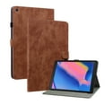 thumbnail image 1 of Decase for Samsung Galaxy Tab A8 10.5" SM-X200/X205 2022 Tablet Case,Tri-Fold Stand Slim Fit Lightweight Shockproof Tablet Cover with Anti-Slip Strips & Card Slots With Auto Wake/Sleep, Brown, 1 of 5