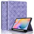 thumbnail image 1 of Decase for Samsung Galaxy Tab S6 Lite 10.4 Inch 2024/2022/2020 Cover with Pencil Holder/Pockets,Auto Wake/Sleep,Folio Stand Embossed PU Leather Tablet Case for Galaxy Tab S6 Lite 10.4 inch,Purple, 1 of 10