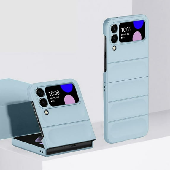 Decase for Samsung Galaxy Z Flip 5 5G 2023 Drop-proof Phone Case,Minimalist Slim Thin Lightweight Hard PC Shell Folding Shockproof Scratch-Resistant Case Cover for Samsung Galaxy Z Flip 5,Skyblue